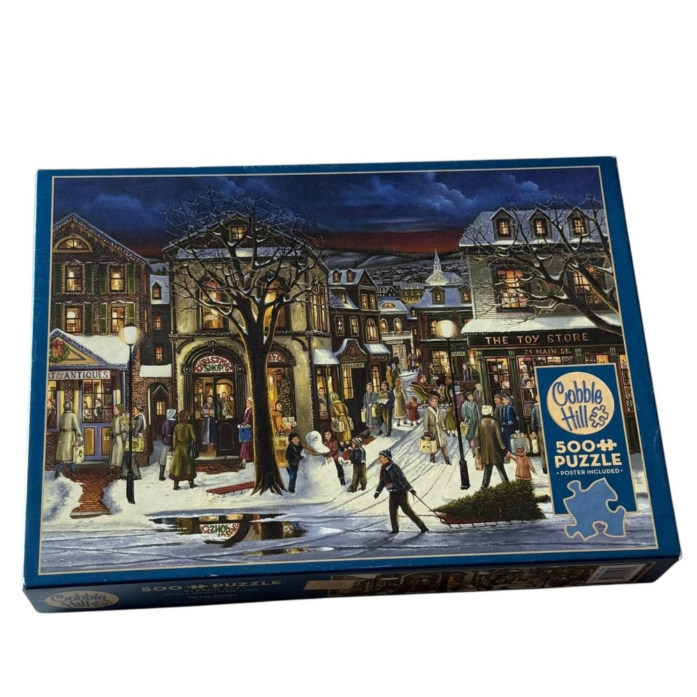 Cobble Hill Tis The Season 500 Pieces Puzzle UNCOUNTED